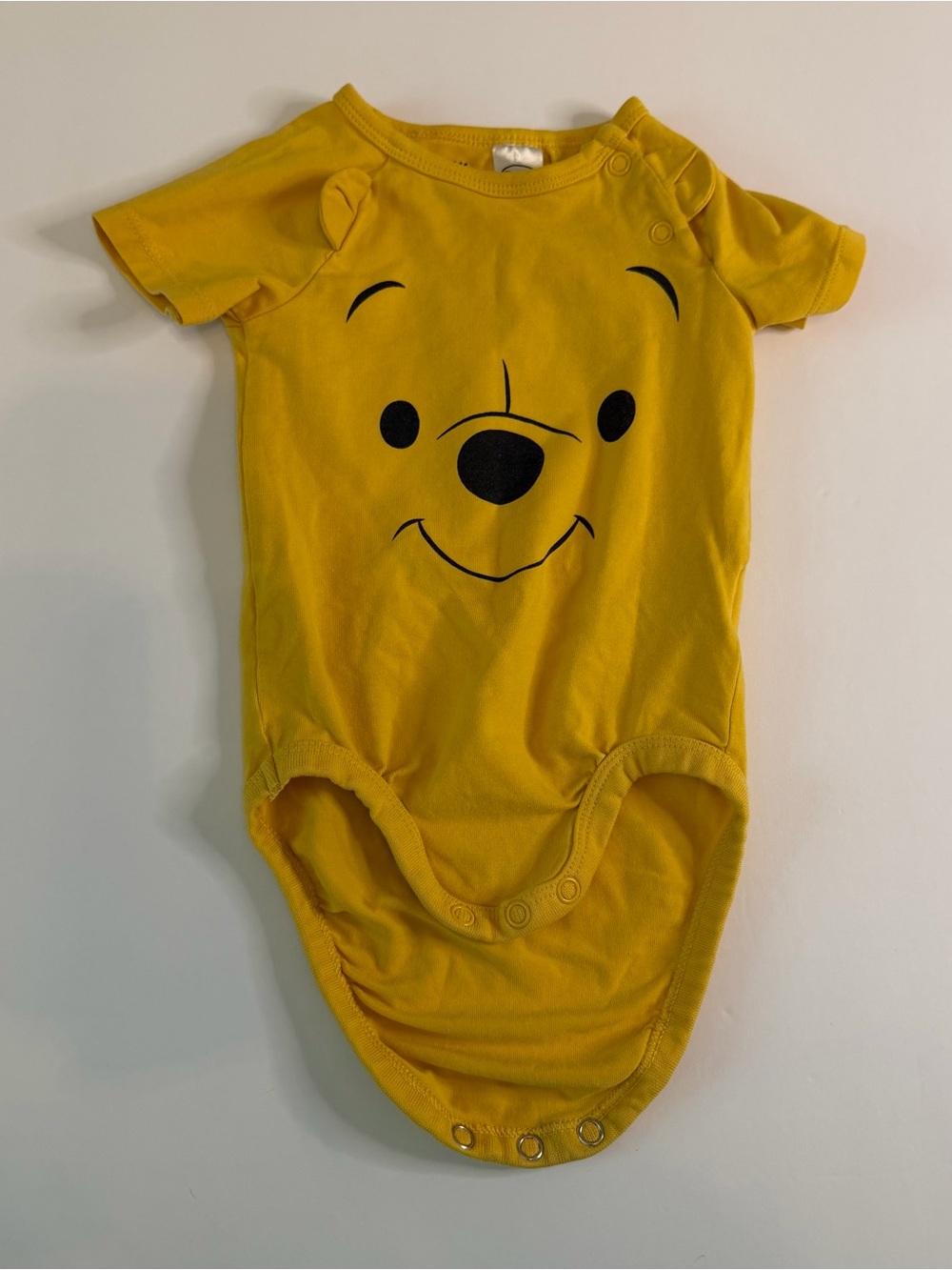 H&M Disney Winnie the Pooh Baby Bodysuit Organic Cotton Yellow 4-6M